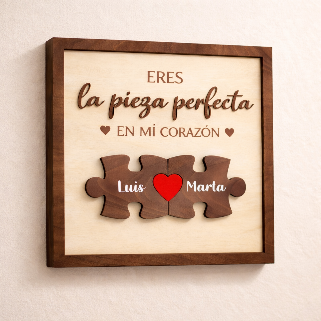 Cuadro Puzzle Pareja Personalizado