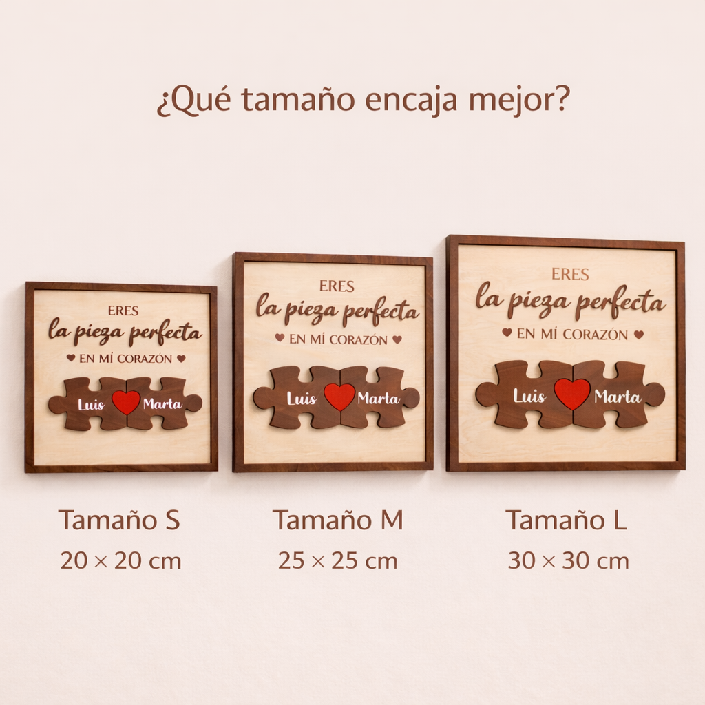 Cuadro Puzzle Pareja Personalizado