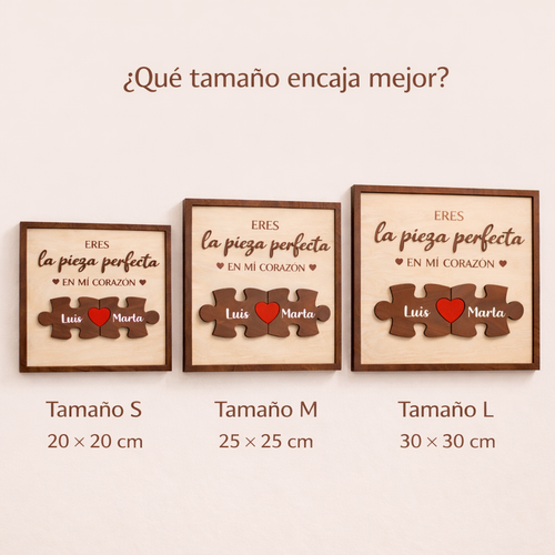 Cuadro Puzzle Pareja Personalizado
